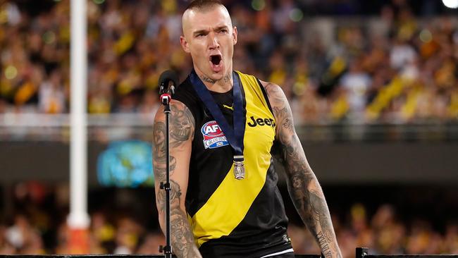 Dustin Martin might just be the best Tiger ever. Picture: AFL Photos/Getty Images