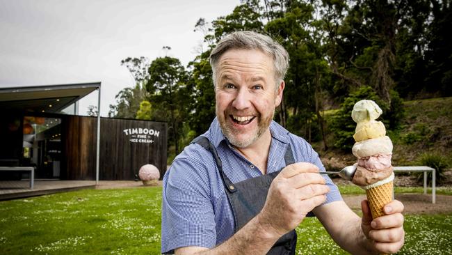 Timboon Fine Ice Cream founder Tim Marwood. Picture: Nicole Cleary