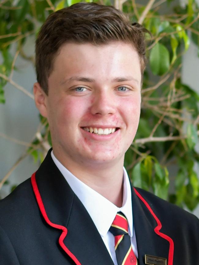 Rostrevor College captain Alex Clark.