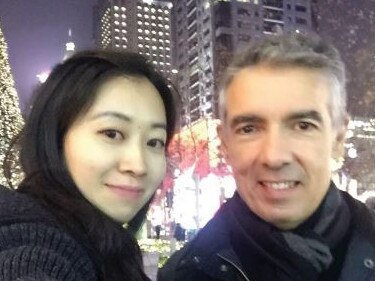 Angelo Tsirekas with iProsperity Group director Xialou ‘Belinda’ Li in China. Picture: ICAC