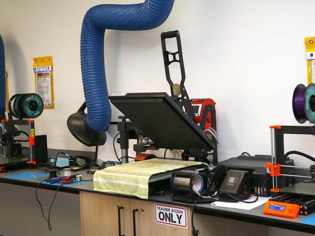 Equipment in one of the state of the art new classrooms at Pacific Pines State High School. Photo: Tertius Pickard.