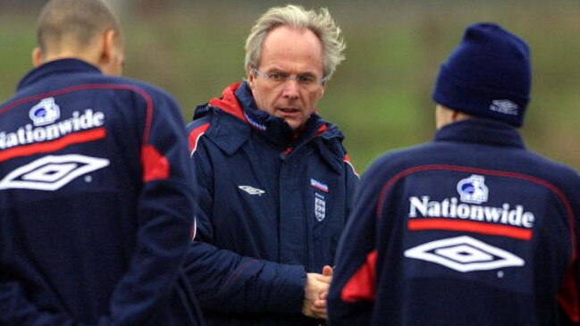 Sven Goran Eriksson coached England at two World Cups. Picture: Getty Images