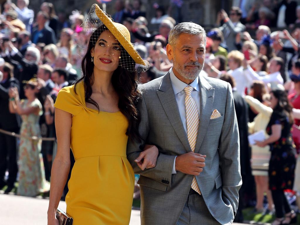 Amal and George Clooney were among the high-profile guests at the royal wedding. Picture: Chris Radburn/WPA/Getty Images