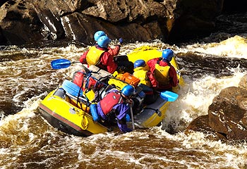 Whitewater madness ... rafting on the Franklin River is one hell of a ride. Picture: Carl Roe