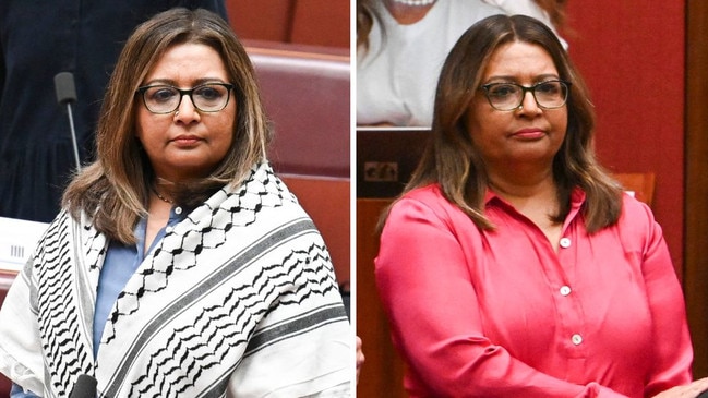 Greens senator Mehreen Faruqi says she's been left shattered by the actions of parliament this week. Picture: NewsWire / Martin Ollman