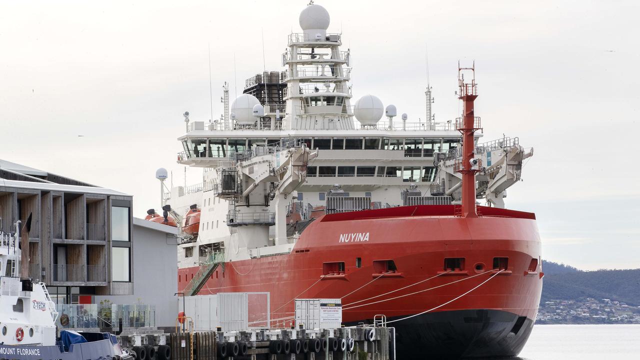 RSV Nuyina at Hobart. Picture: Chris Kidd