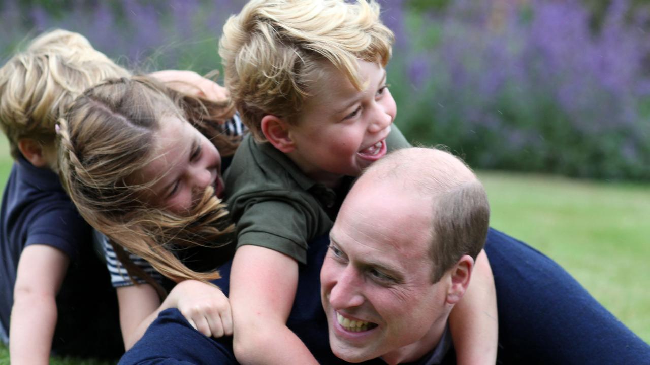 The Cambridge’s have chosen to release photos taken privately such as this one take by Kate Middleton of Prince William and their kids in Norfolk. Picture: The Duchess of Cambridge