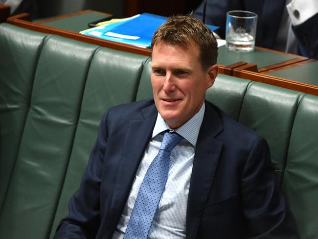 Attorney-General Christian Porter during Question Time in the House of Representatives at Parliament House in Canberra, Tuesday, February 6, 2018. (AAP Image/Mick Tsikas) NO ARCHIVING