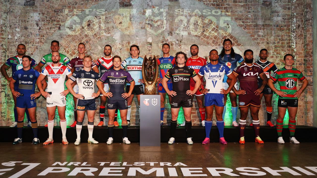 Players from 17 NRL clubs at the season launch. Picture: Rohan Kelly