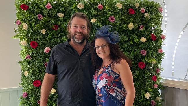 Aaron Thomson and Louise Brooke at the Ce.x club in Coffs Harbour for the Melbourne Cup. Picture: Matt Gazy