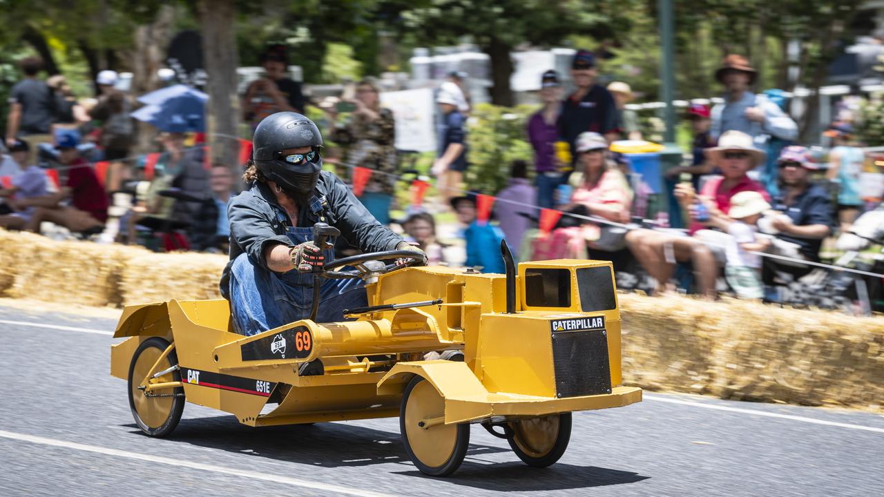 Greenmount resident Todd Thompson in action in his RSA kart at the Greenmount Billy Kart Challenge, Saturday, November 23, 2024. Picture: Kevin Farmer