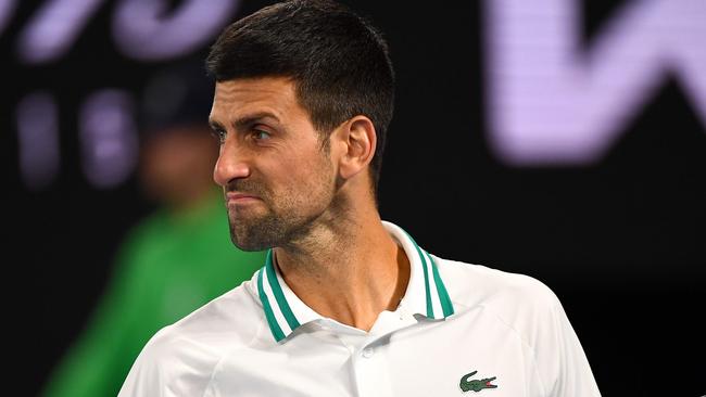 Waiting for an apology from Novak Djokovic? Don’t expect one any time soon. Picture: AFP