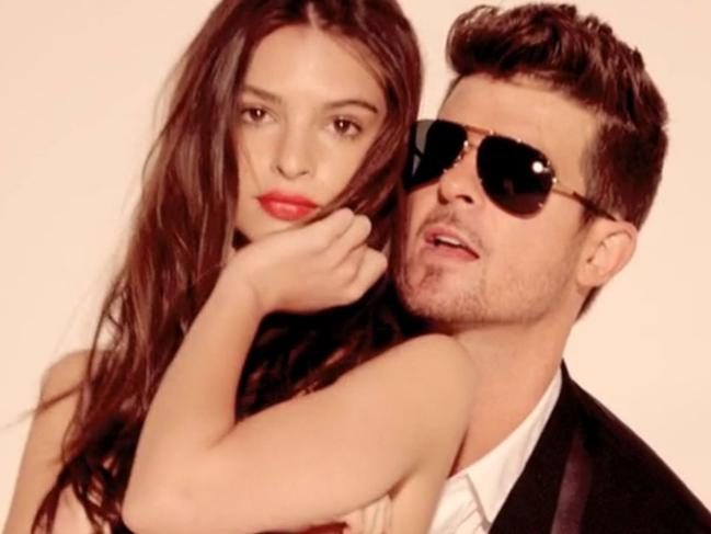 Robin Thicke's Blurred Lines video.