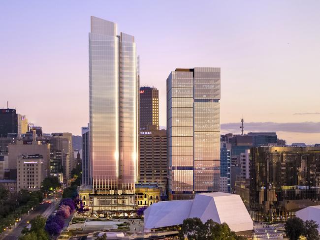 6pm EMBARGO 8th April 2024 .  The state government has announced plans 9or a second Walker Tower at Festival Plaza. Picture: Supplied