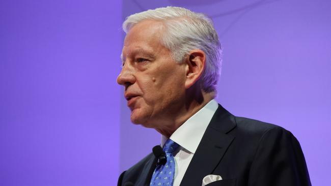 Dominic Barton at the Rio Tinto AGM in Brisbane. Picture: Mohammad Alfares