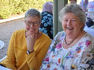 HIGH TEA: Chris Rydell and Sandy Macdonald. Picture: Jorja McDonnell