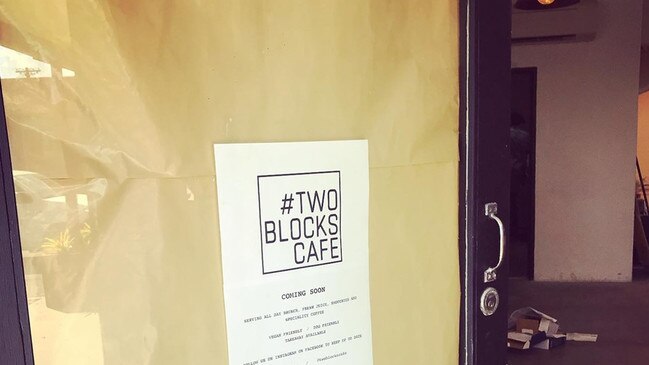 Two Blocks Cafe on Oleander St next to Holloways Pizza and Pasta will open next week.