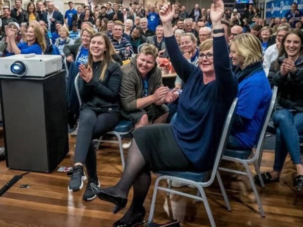 Ms Higgins, pictured at an event with Linda Reynolds, says she was sexually assaulted in the Senator’s office.