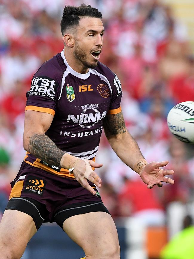 Darius Boyd in action for Brisbane Broncos.