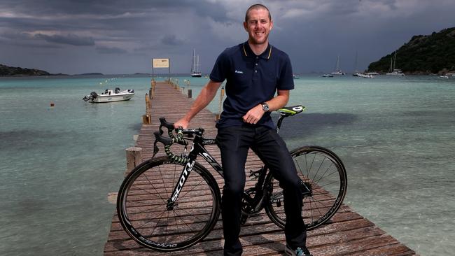 29/06/2013 SPORT: Tour de France - GreenEDGE - Sprinter Matt Goss, relaxes before the start of the 100th Tour de France Pic. Sarah Reed