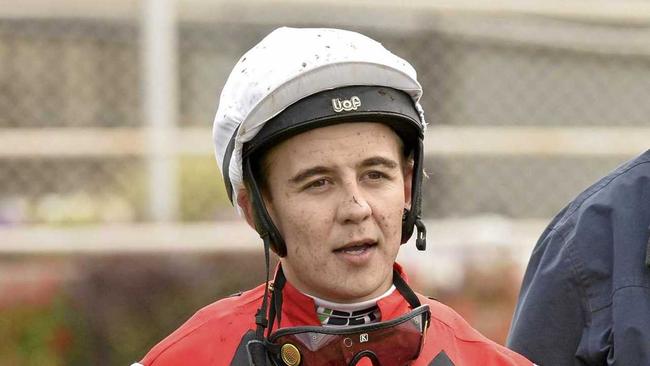 Jockey Luke Tarrant failed to report on-time at Caloundra police station on July 19 claiming he was advised by watch house attendants to return after an Ipswich race. Picture: Kevin Farmer