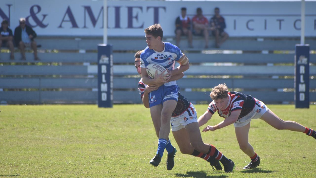 Sean Bourke for Ignatius Park against St Patrick's College in the Aaron Payne Cup in Mackay, 20 July 2021. Picture: Matthew Forrest