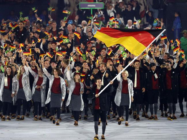 Timo Boll leads out Germany ... and Andorra.