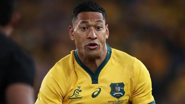 The Wallabies will be without Israel Folau for the first time against South Africa this weekend. Picture: Brett Costello