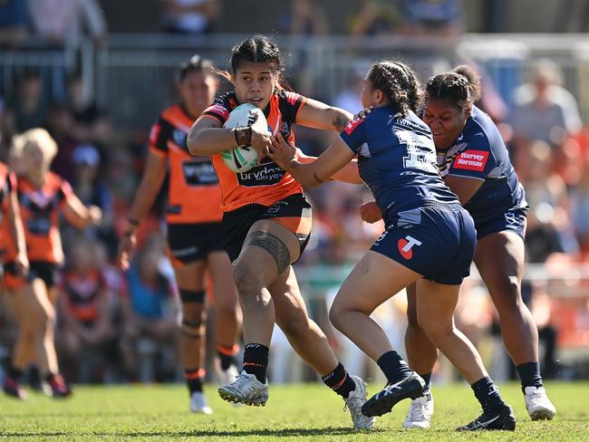 Togatuki has credited free footy clinics in Sydney’s west for launching her NRLW career. Picture: Getty Images