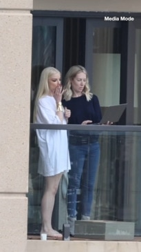 Anya Taylor-Joy seen smoking on hotel balcony in Sydney