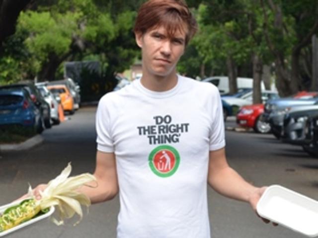 Joe Jackson, owner of vegetarian food truck Vejoes, based in St Peters Sydney