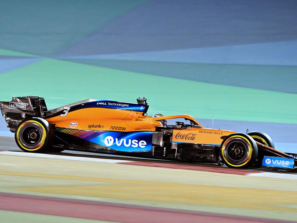 Daniel Ricciardo drives during the Bahrain Grand Prix.