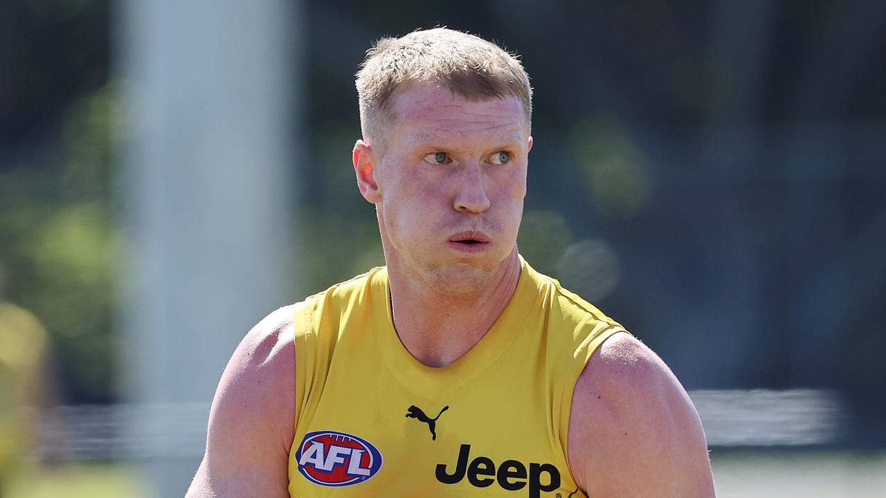 Josh Caddy of the Tigers has been dropped. Picture: Michael Klein