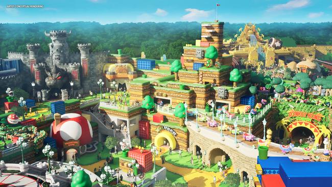 The epic Super Nintendo World is something to behold for all Mario fans. Photo: Universal Epic Universe