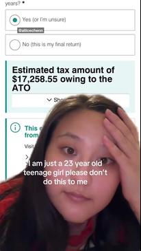 23yo reveals her horrifying tax debt