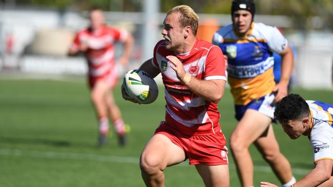 PBC’s Will Evans makes a break. Picture: Vanessa Hafner/NRL Queensland Schools