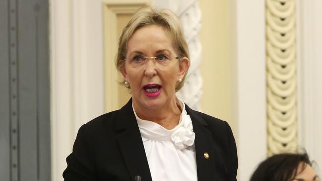 LNP frontbencher and Mudgeeraba MP Ros Bates in State Parliament — Labor has abandoned DV victims. Photo Steve Pohlner