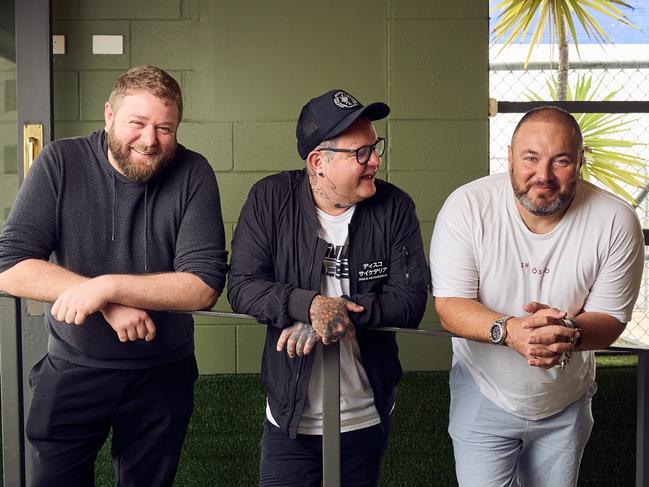 Head chef, Phil Carey with co-owners Adam Liston and Nate Scutter in Thebarton, where theyÃll open a new restaurant inside the Southwark Hotel, Saturday, Nov. 19, 2022. Picture: Matt Loxton