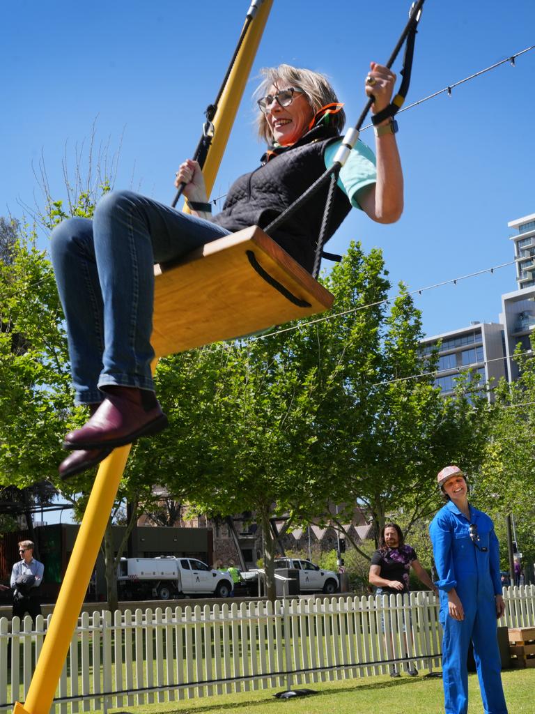 The 9m-high structure has been brought to South Australia from Melbourne at a cost of $60,000. Picture: Dean Martin