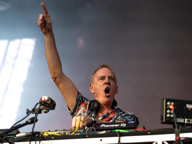 Fatboy Slim performs at the 2020 Australian Open in Melbourne. Picture: Getty Images