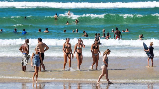 Gold Coast beaches will remain open. Picture: NIGEL HALLETT