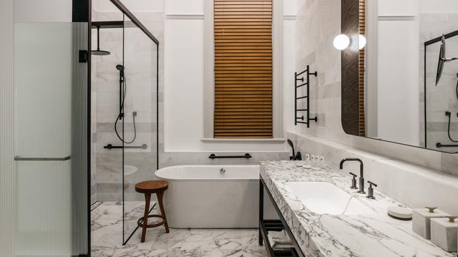 The Tasman_Heritage Suite bathroom. For a story on the opening of a new hotel at Hobart's Parliament Square. Picture: SUPPLIED