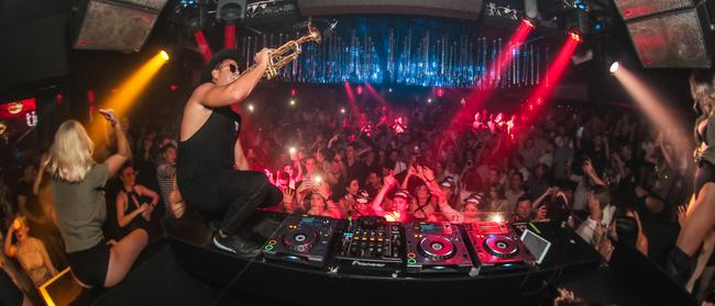 Timmy Trumpet performing at Platinum Nightclub Broadbeach. Photo: Damien Wright.