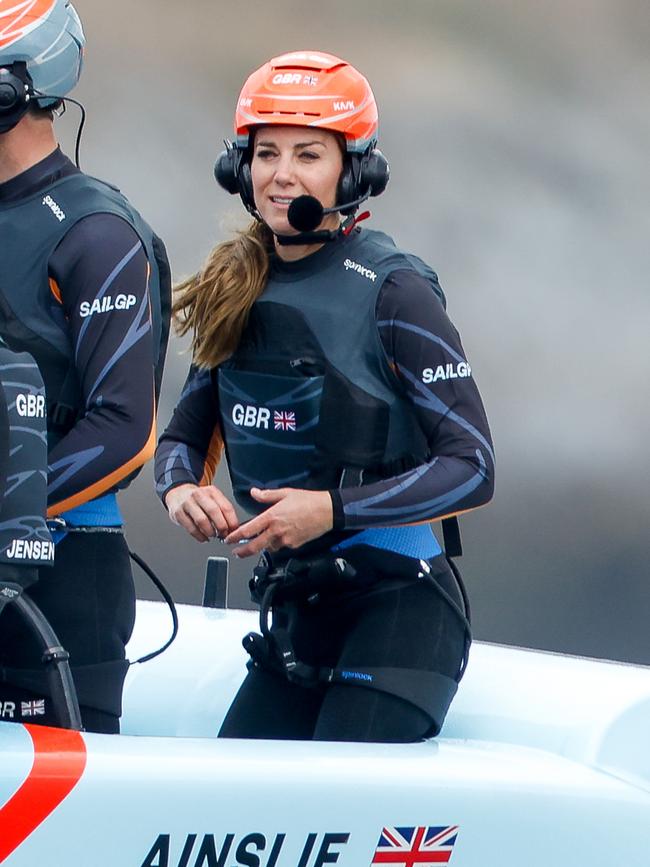 The Duchess of Cambridge took part in activities educating young people about sustainability. Picture: Getty Images