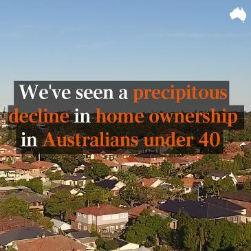 Home ownership among younger Australians is plummeting 