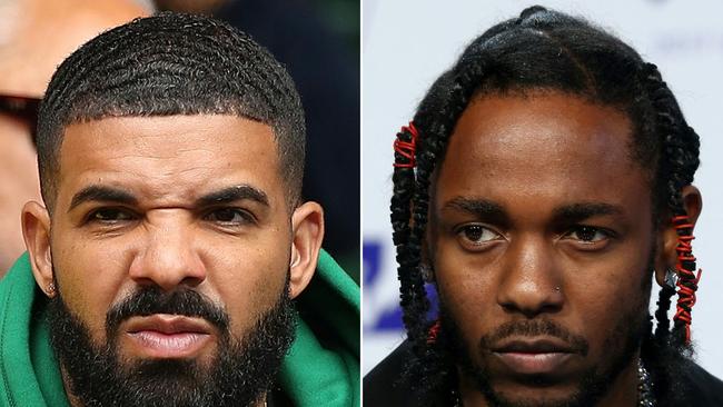 The two rappers last year exchanged a litany of increasingly vitriolic diss tracks. Picture: AFP