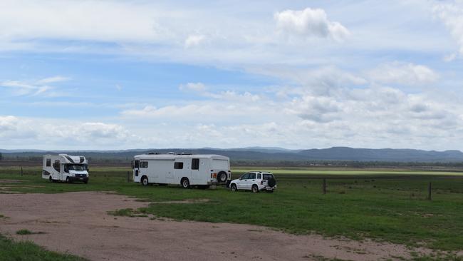 The campground at Lake Clarendon is not as popular as usual this holiday time. Photo: Hugh Suffell.