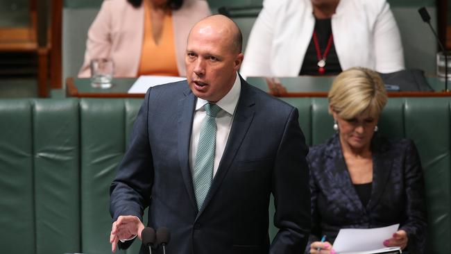 Home Affairs Minister Peter Dutton has cancelled the visas of thousands of foreign-born criminals. Picture: Kym Smith