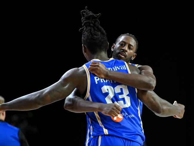 Brisbane’s dream import pairing of Keandre Cook and Casey Prather. Picture: Getty Images