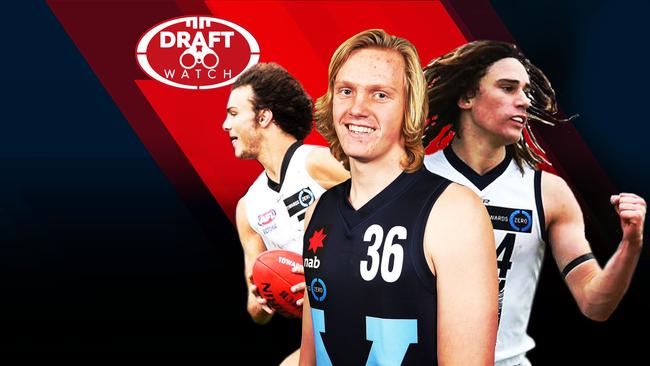 Draft watch: Possible future AFL stars Jack Petruccelle, Sam Hayes and Gryan Miers.